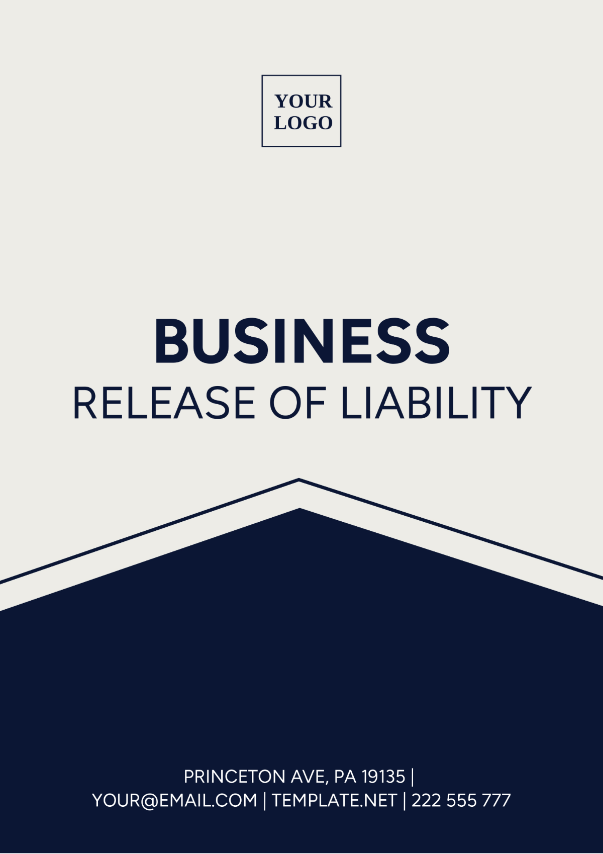 Business Release of Liability Template