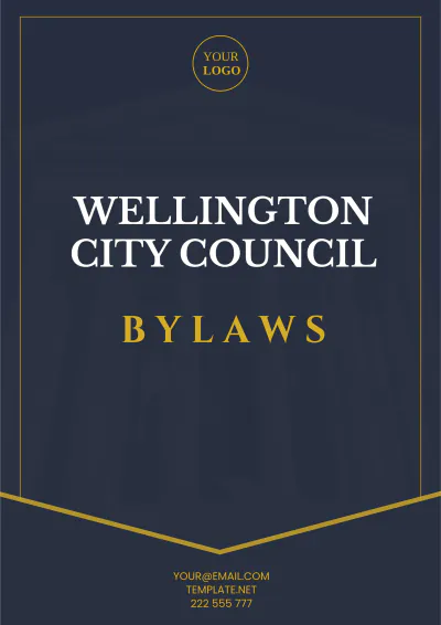 Free Wellington City Council Bylaws Template to Edit Online
