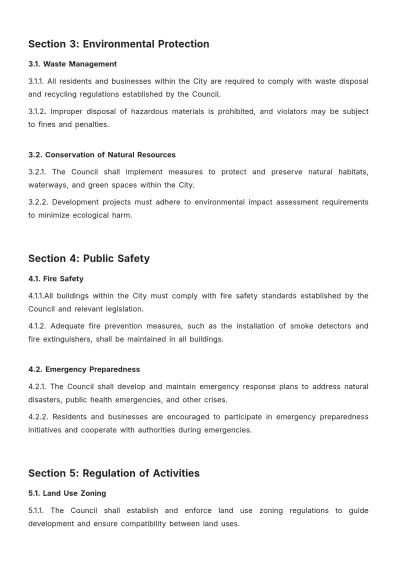 Free Wellington City Council Bylaws Template to Edit Online