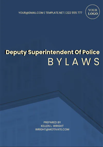 Free Dsp(Deputy Superintendent Of Police) Bylaws Template to Edit Online