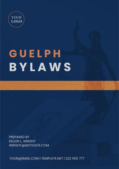 Free Guelph Bylaws Template to Edit Online