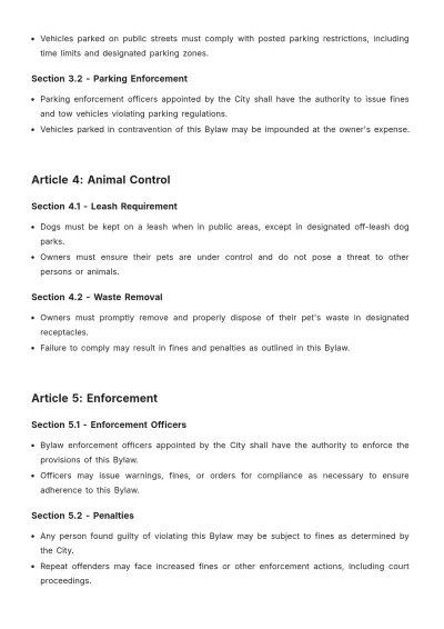 Free Guelph Bylaws Template to Edit Online