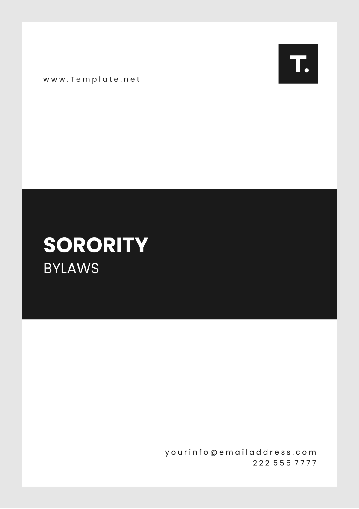 Sorority Bylaws Template - Edit Online & Download