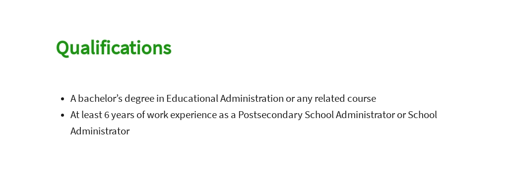 Free Postsecondary School Administrator Job Ad and Description Template 5.jpe