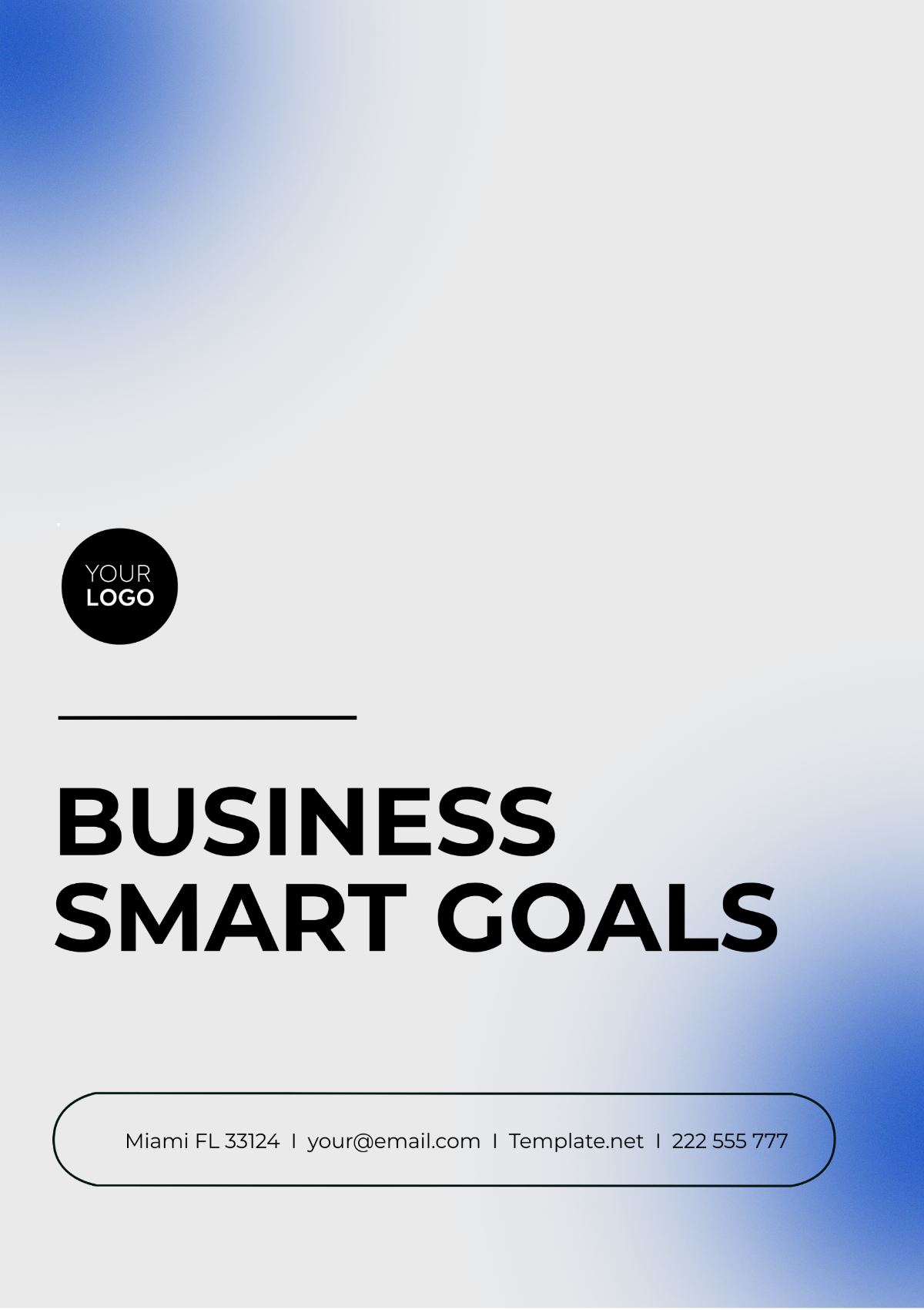 Business Smart Goal Template