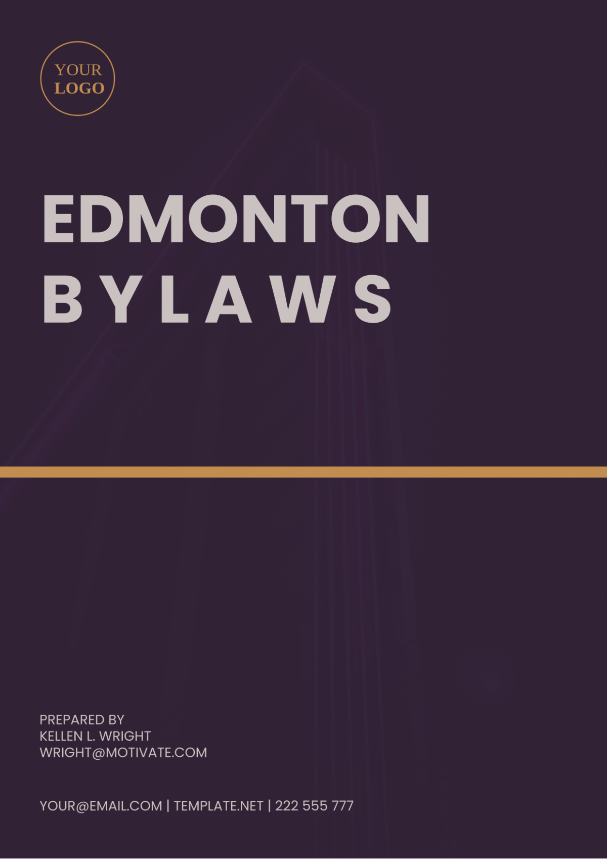 Free Edmonton Bylaws Template