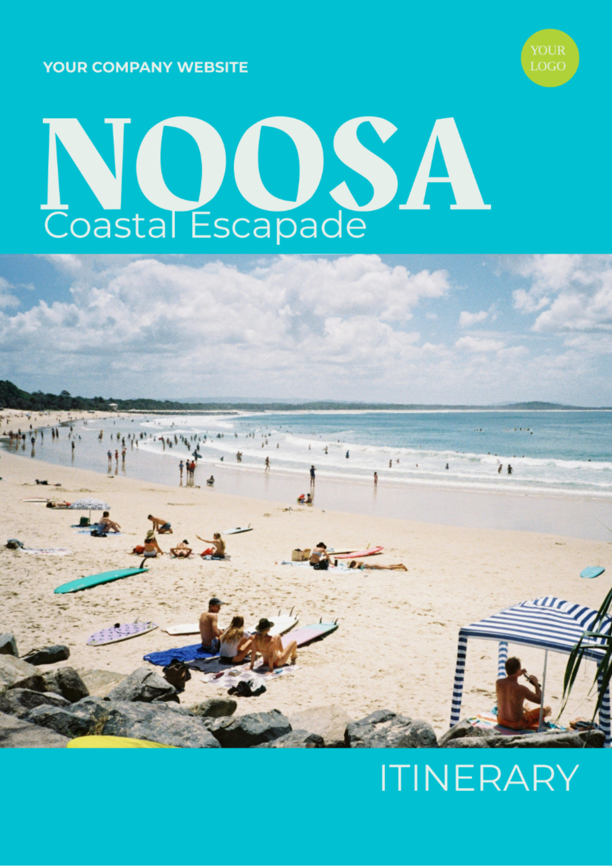 Free Noosa Itinerary Template