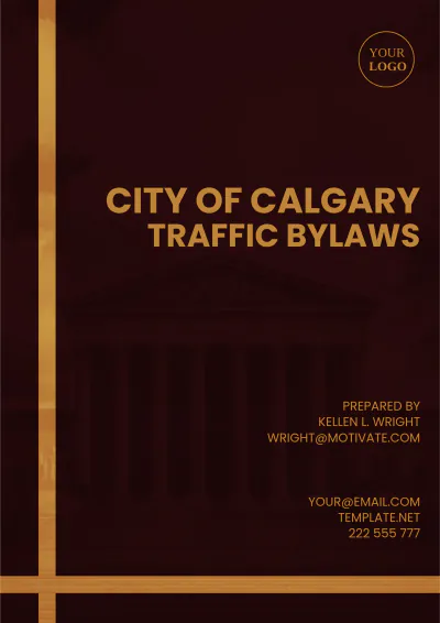 Free City Of Calgary Traffic Bylaws Template to Edit Online