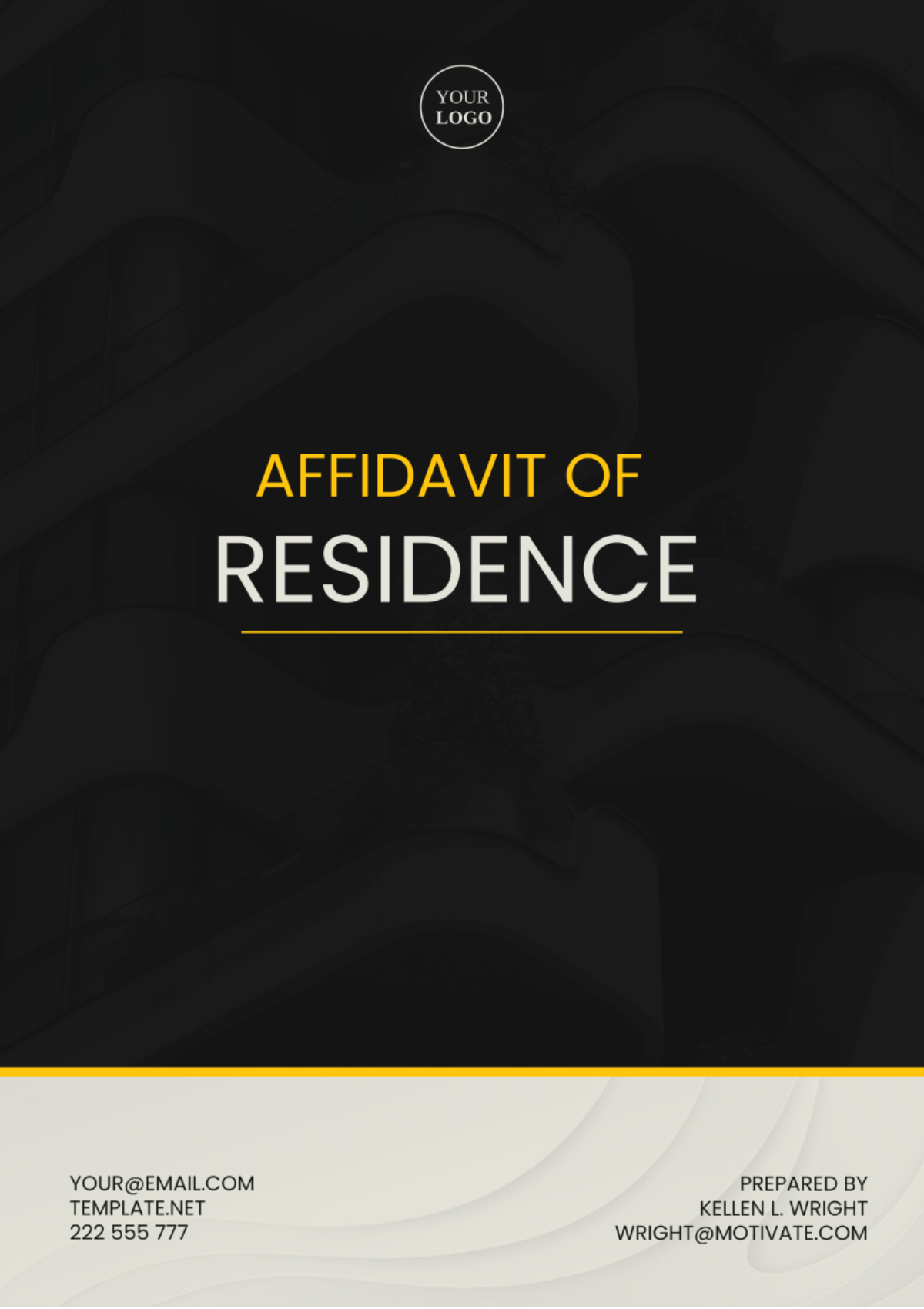 Connecticut Affidavit of Residence Template - Edit Online & Download