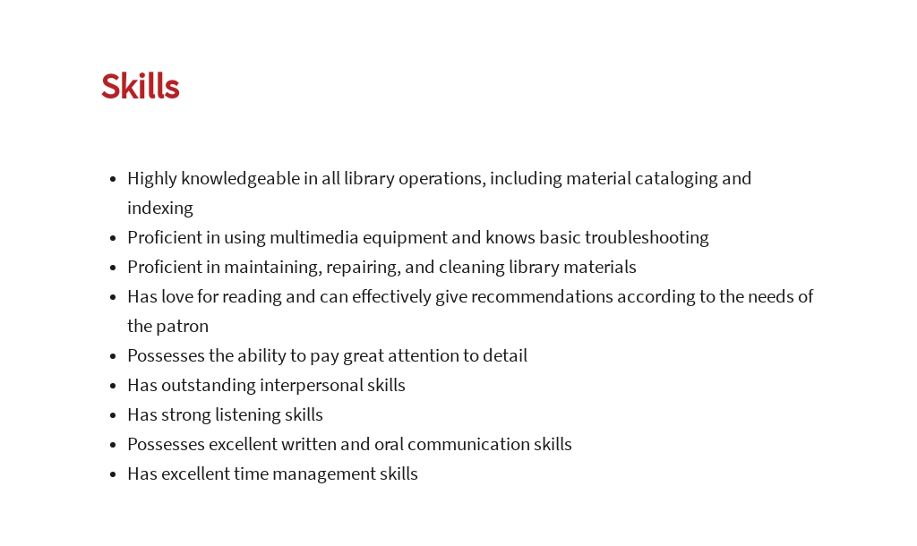 Free School Library Assistant Job Ad and Description Template 4.jpe