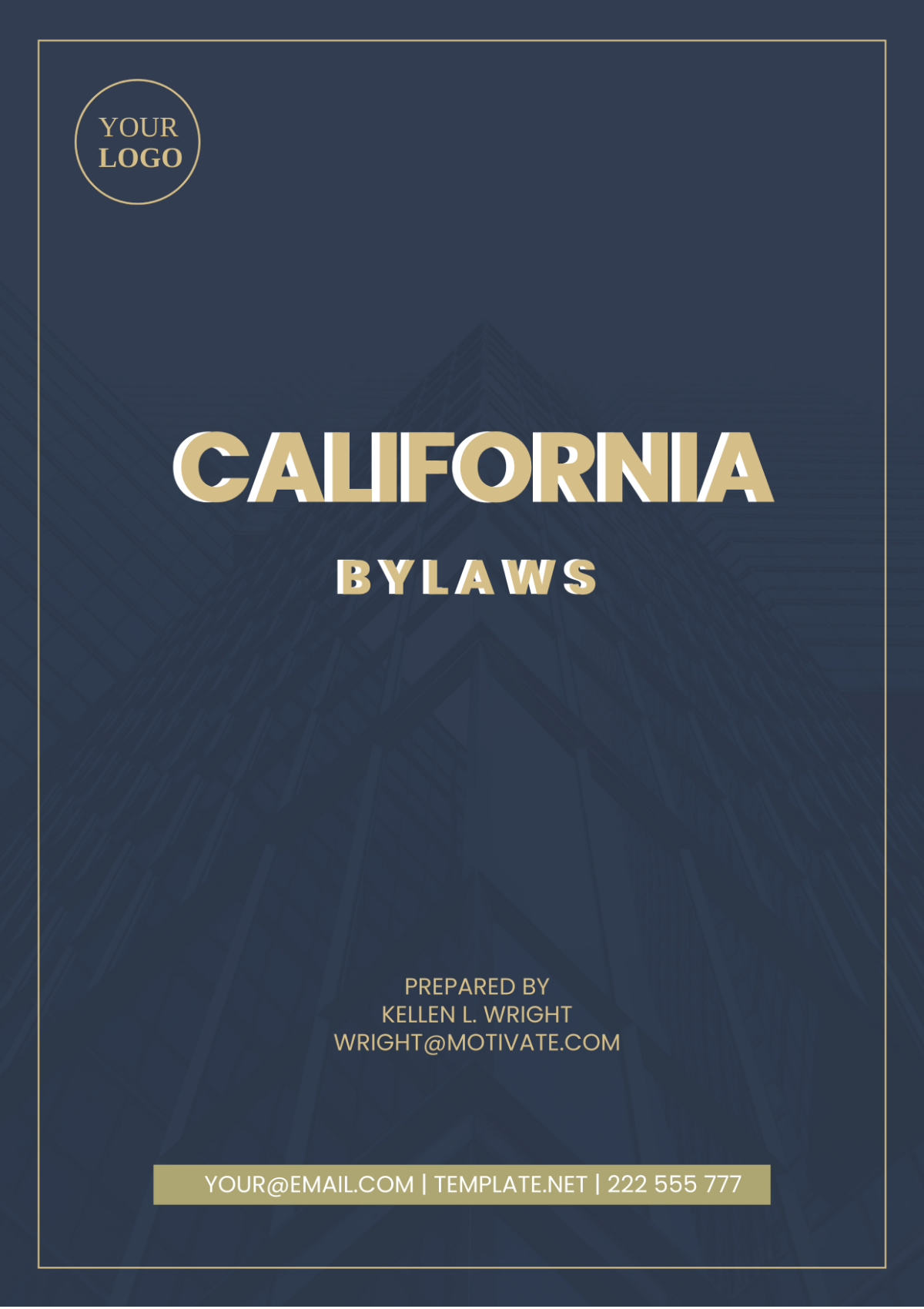 Free California Bylaws Template