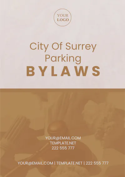 Free City Of Surrey Parking Bylaws Template to Edit Online