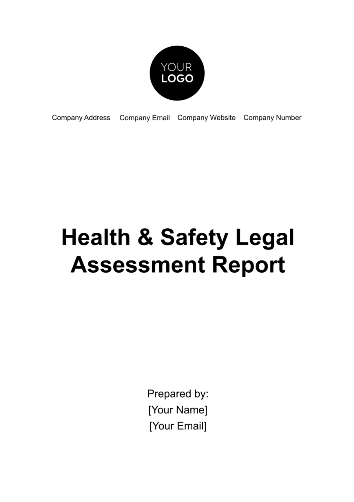 Health & Safety Legal Assessment Report Template - Edit Online & Download