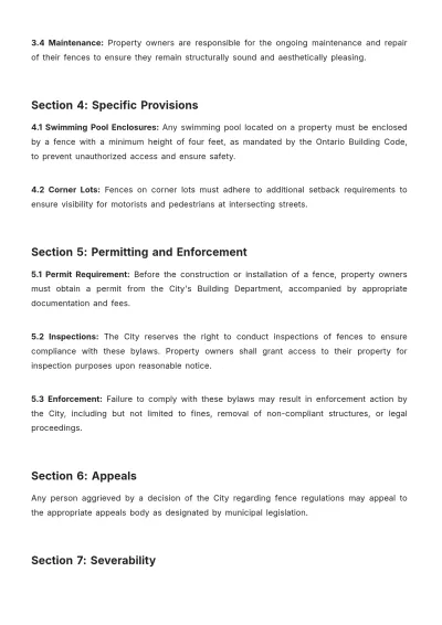 Free Hamilton Fence Bylaws Template to Edit Online