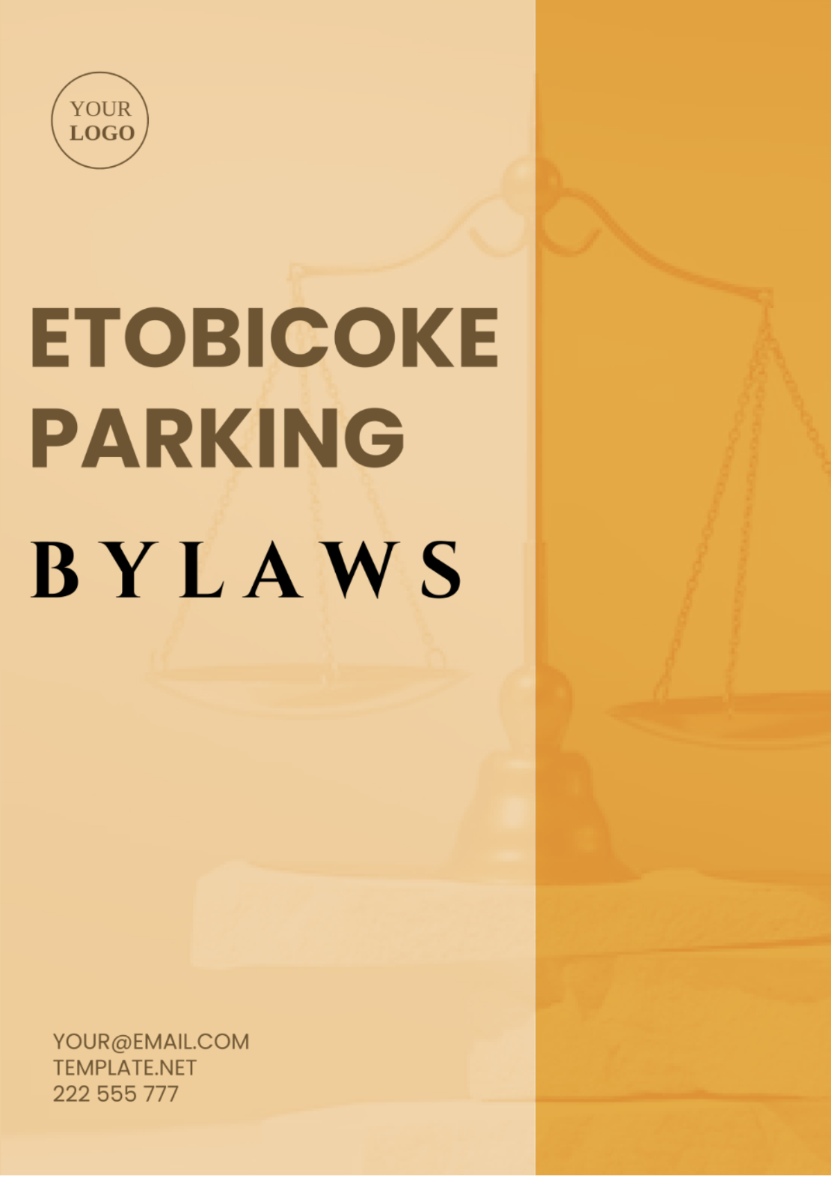 Free Etobicoke Parking Bylaws Template