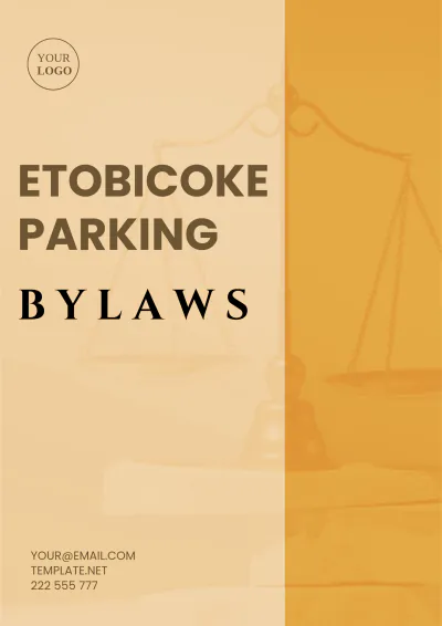 Free Etobicoke Parking Bylaws Template to Edit Online