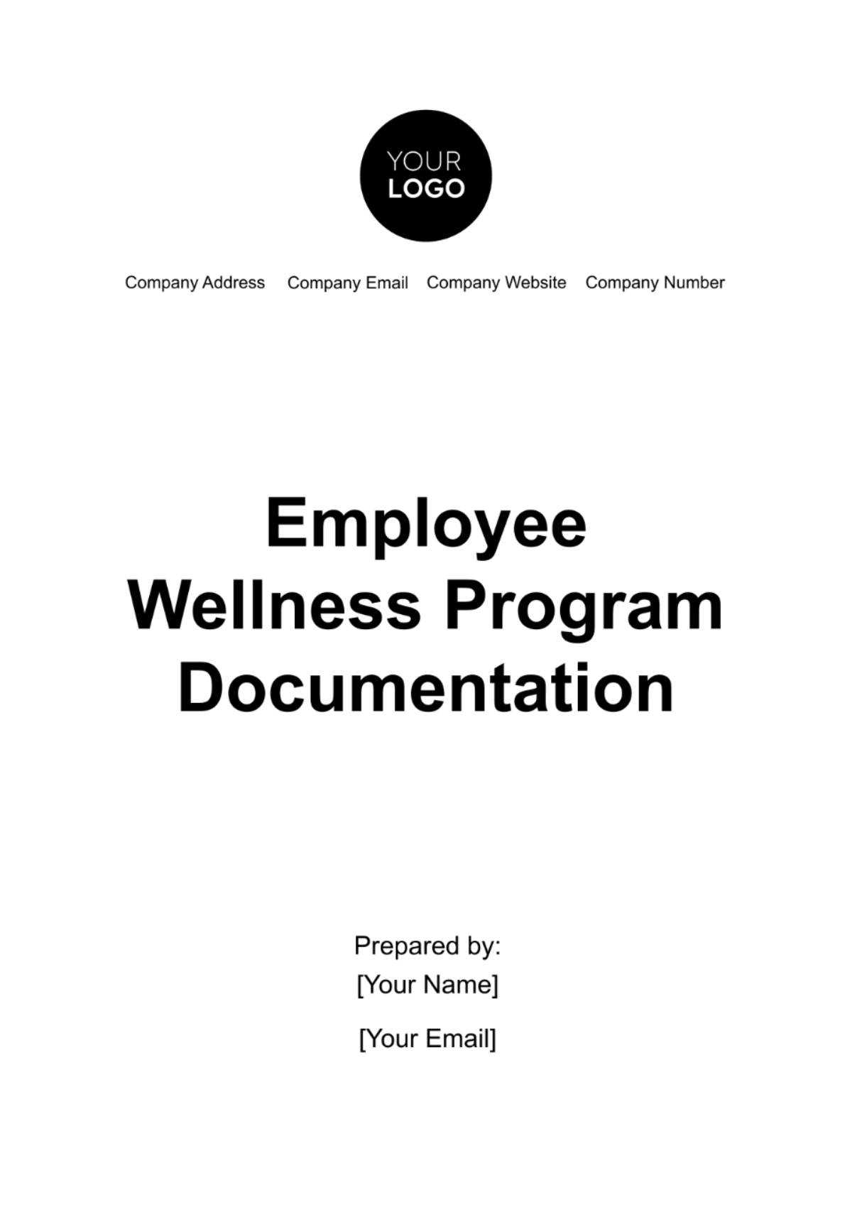 Free Employee Wellness Program Documentation Template