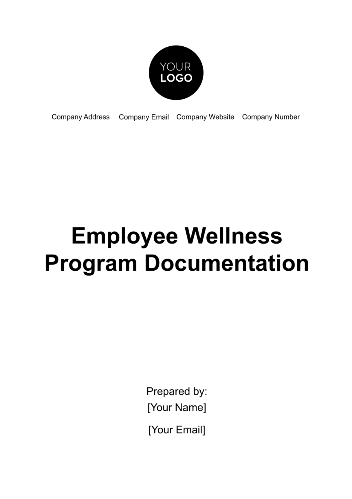 Employee Wellness Program Documentation Template