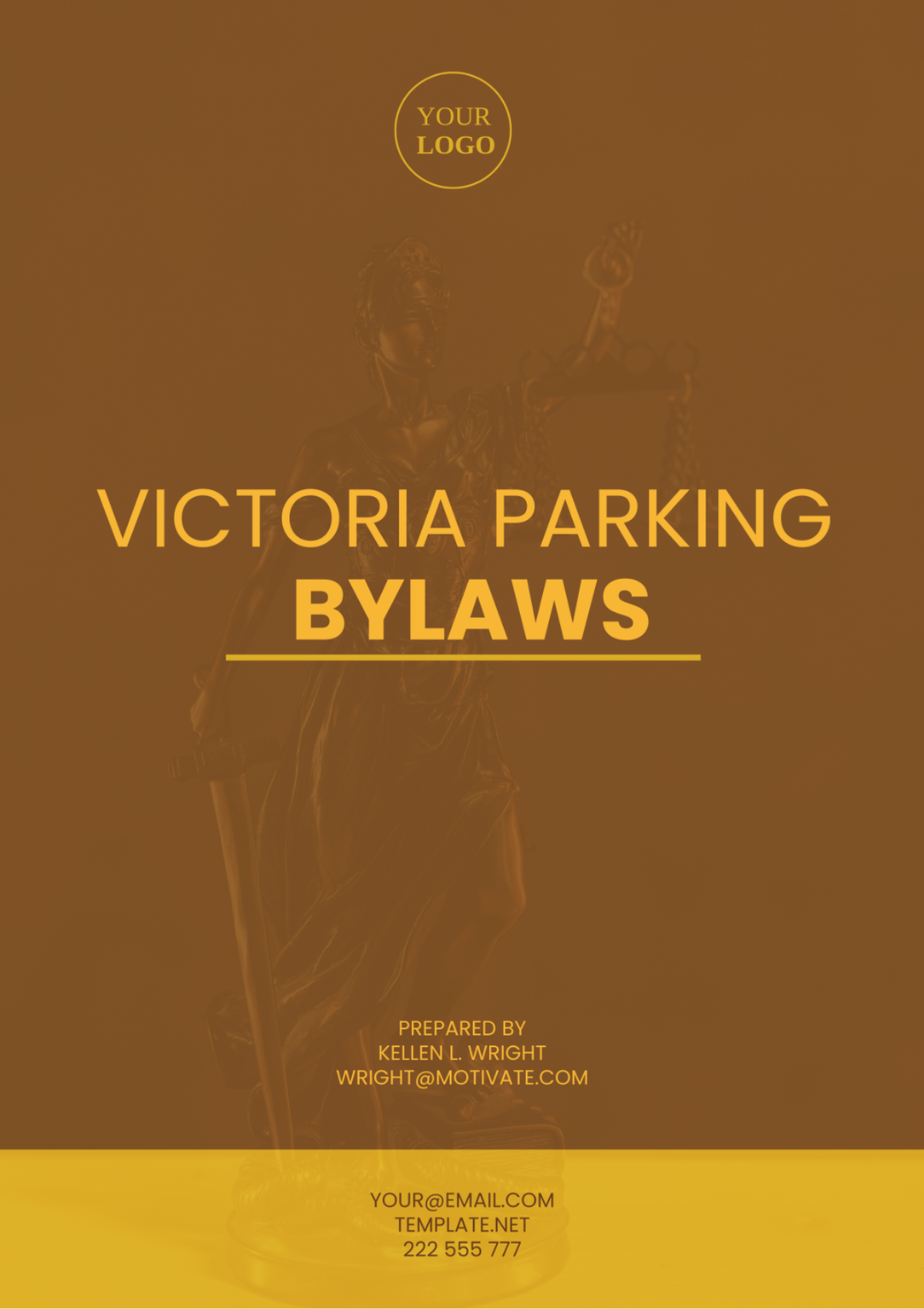 Free Victoria Parking Bylaws Template
