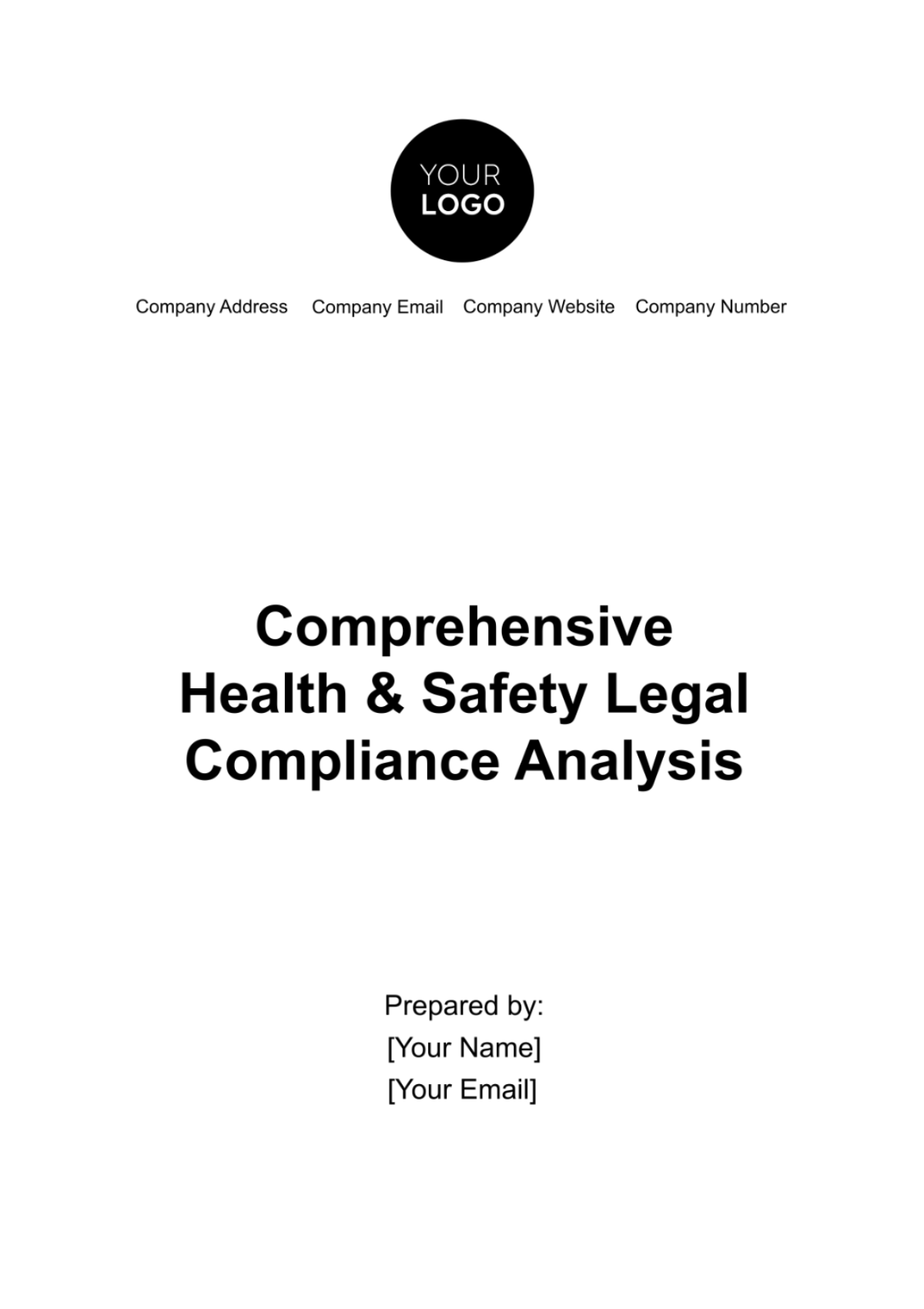 Comprehensive Health & Safety Legal Compliance Analysis Template
