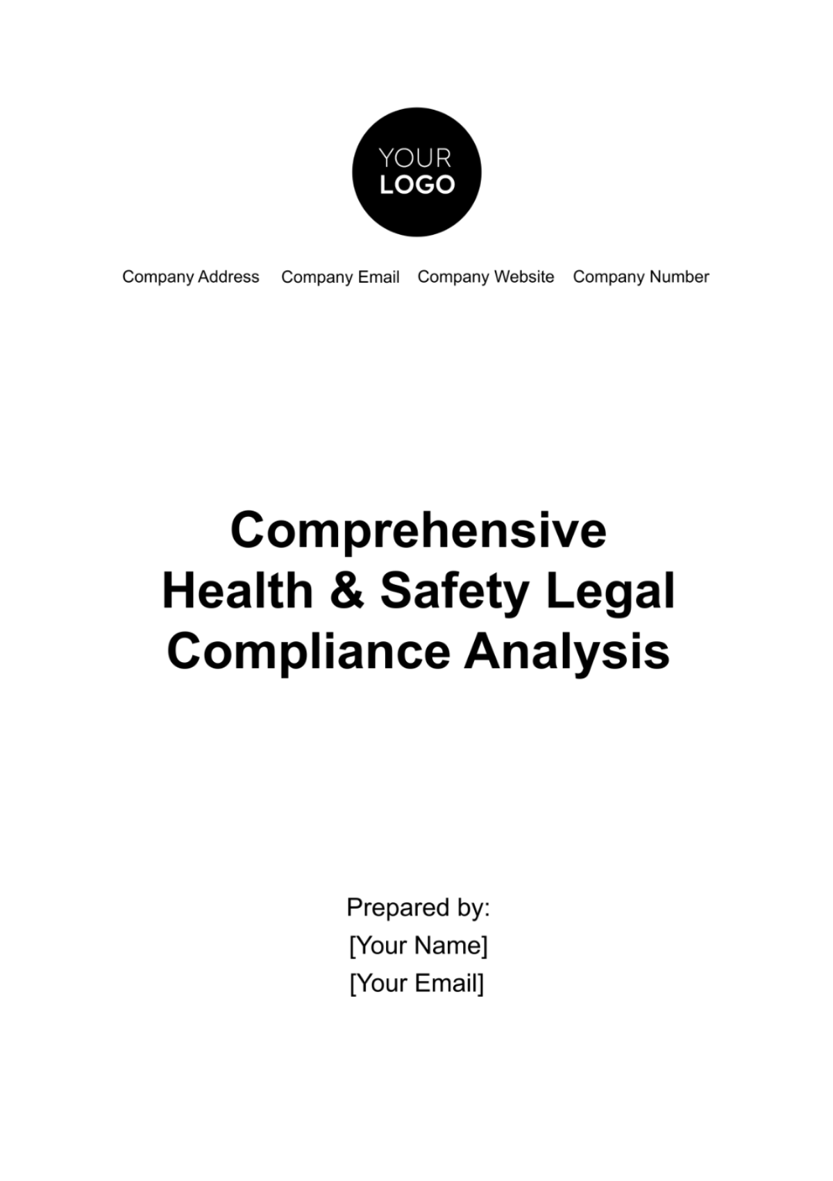 Comprehensive Health & Safety Legal Compliance Analysis Template