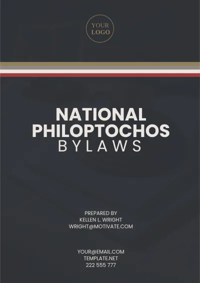 Free National Philoptochos Bylaws Template to Edit Online