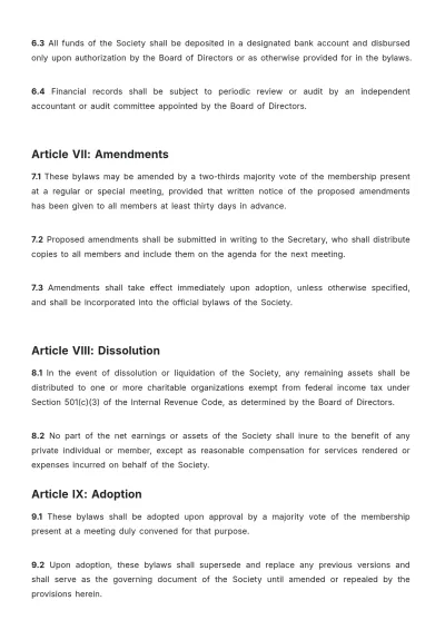 Free National Philoptochos Bylaws Template to Edit Online