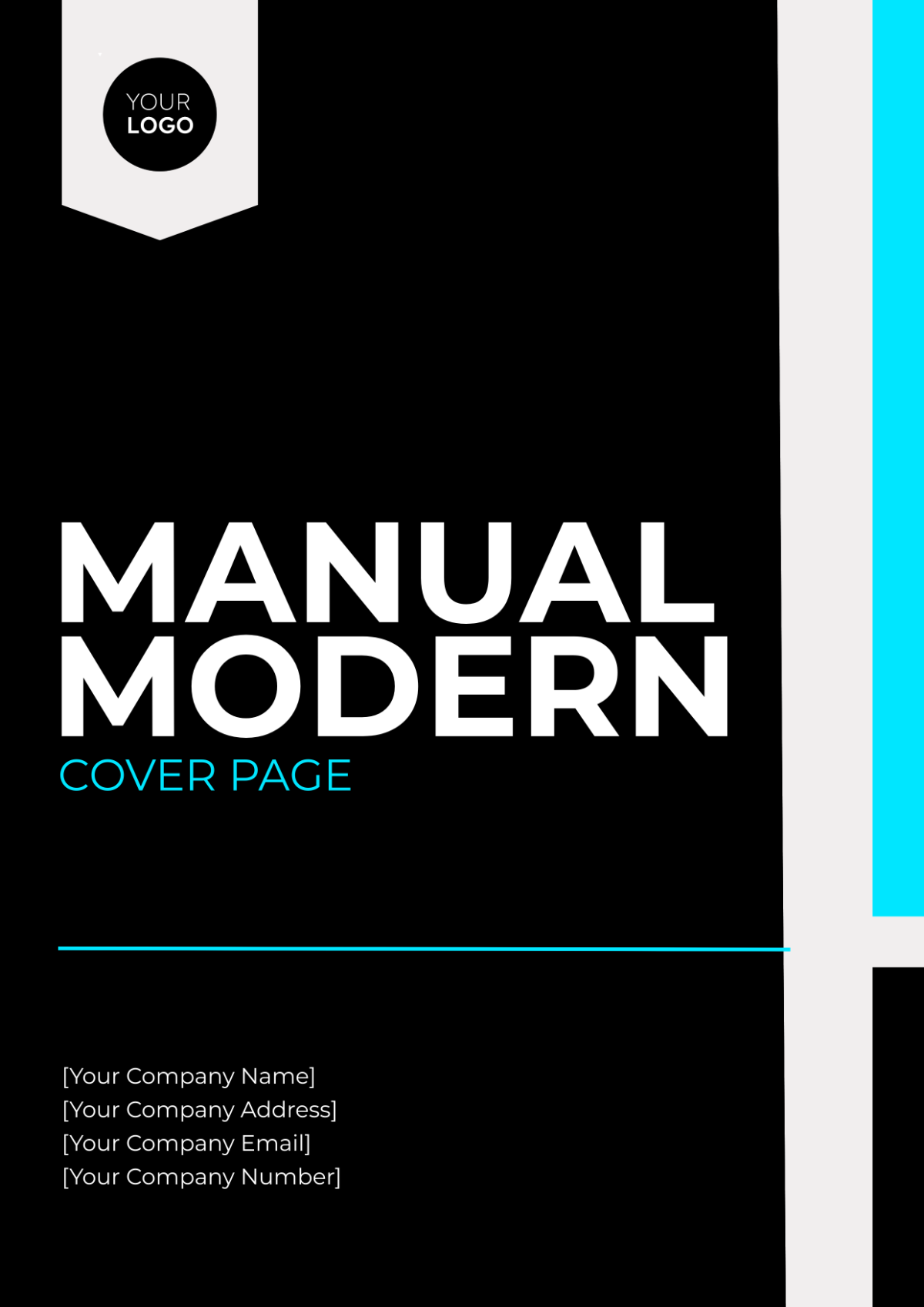 Manual Modern Cover Page