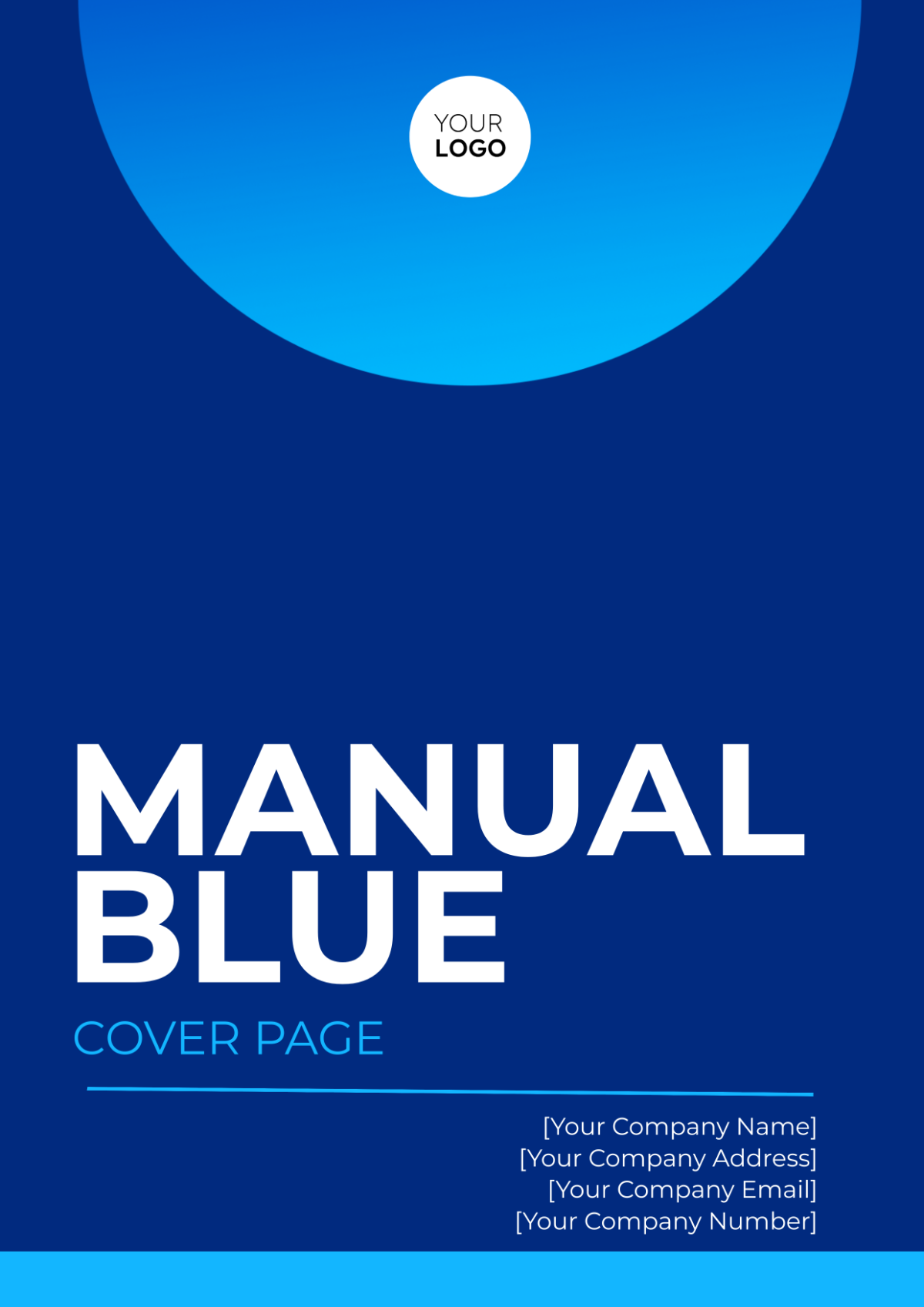 Manual Blue Cover Page