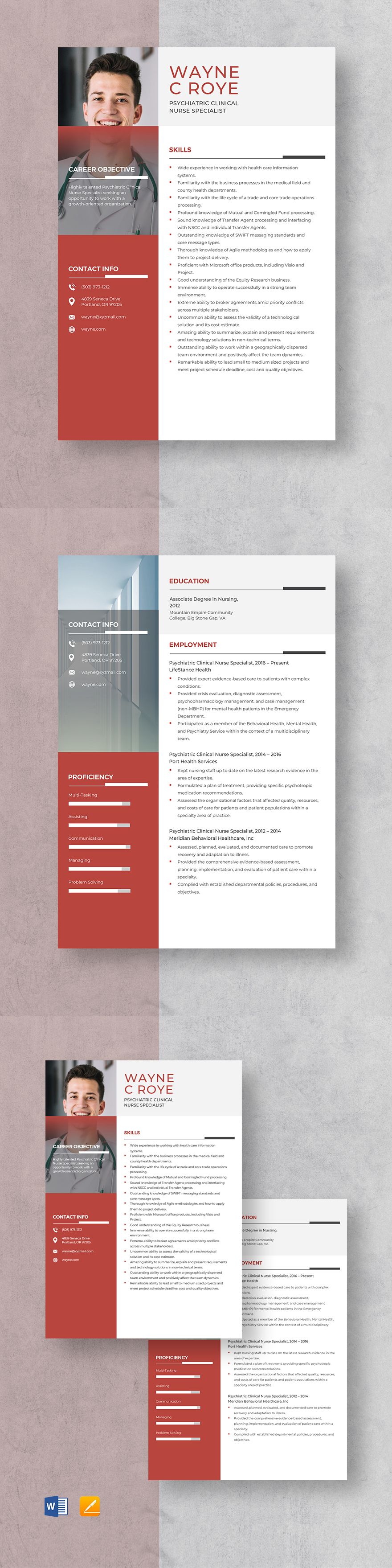 psychiatric-clinical-nurse-specialist-resume-template-word-apple-pages-template