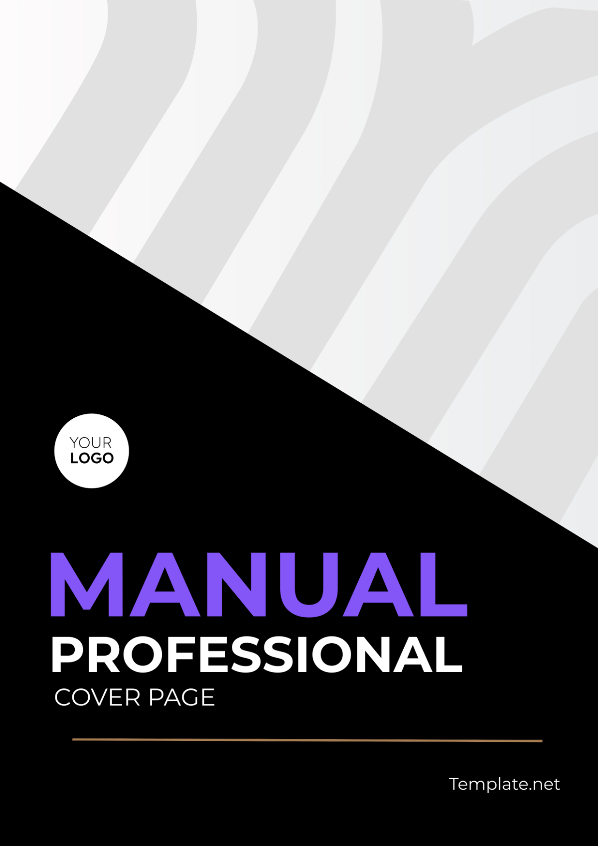 Manual Professional Cover Page Template - Edit Online & Download ...