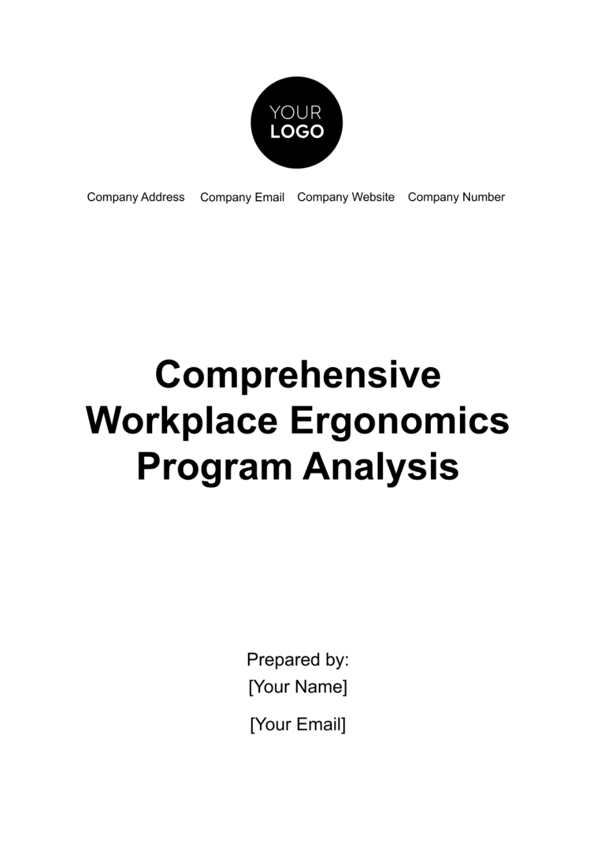 Comprehensive Workplace Ergonomics Program Analysis Template - Edit Online & Download