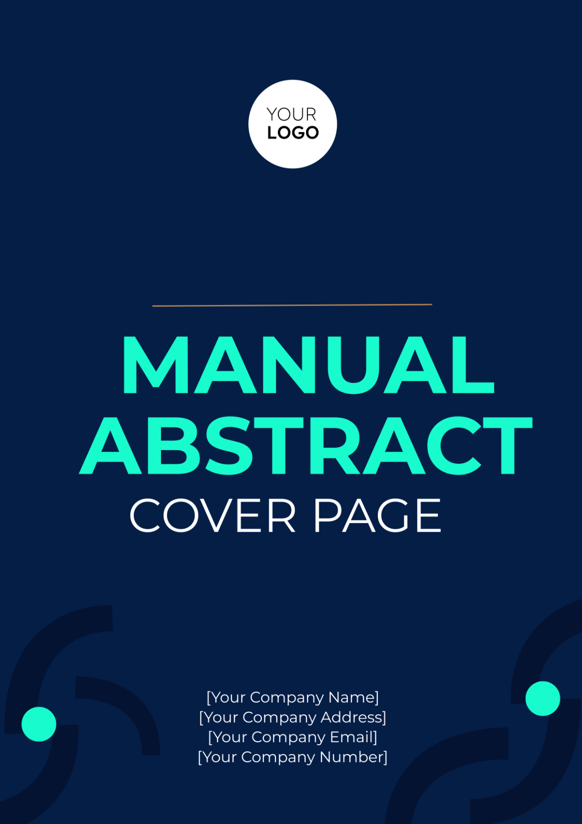 Manual Abstract Cover Page
