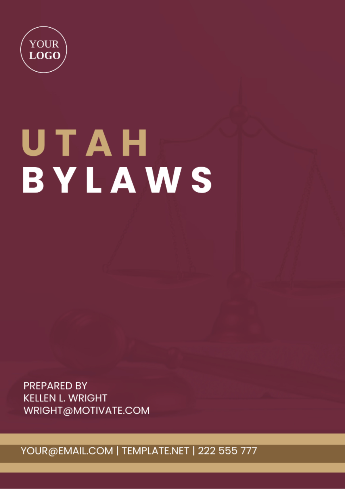 Utah Bylaws Template