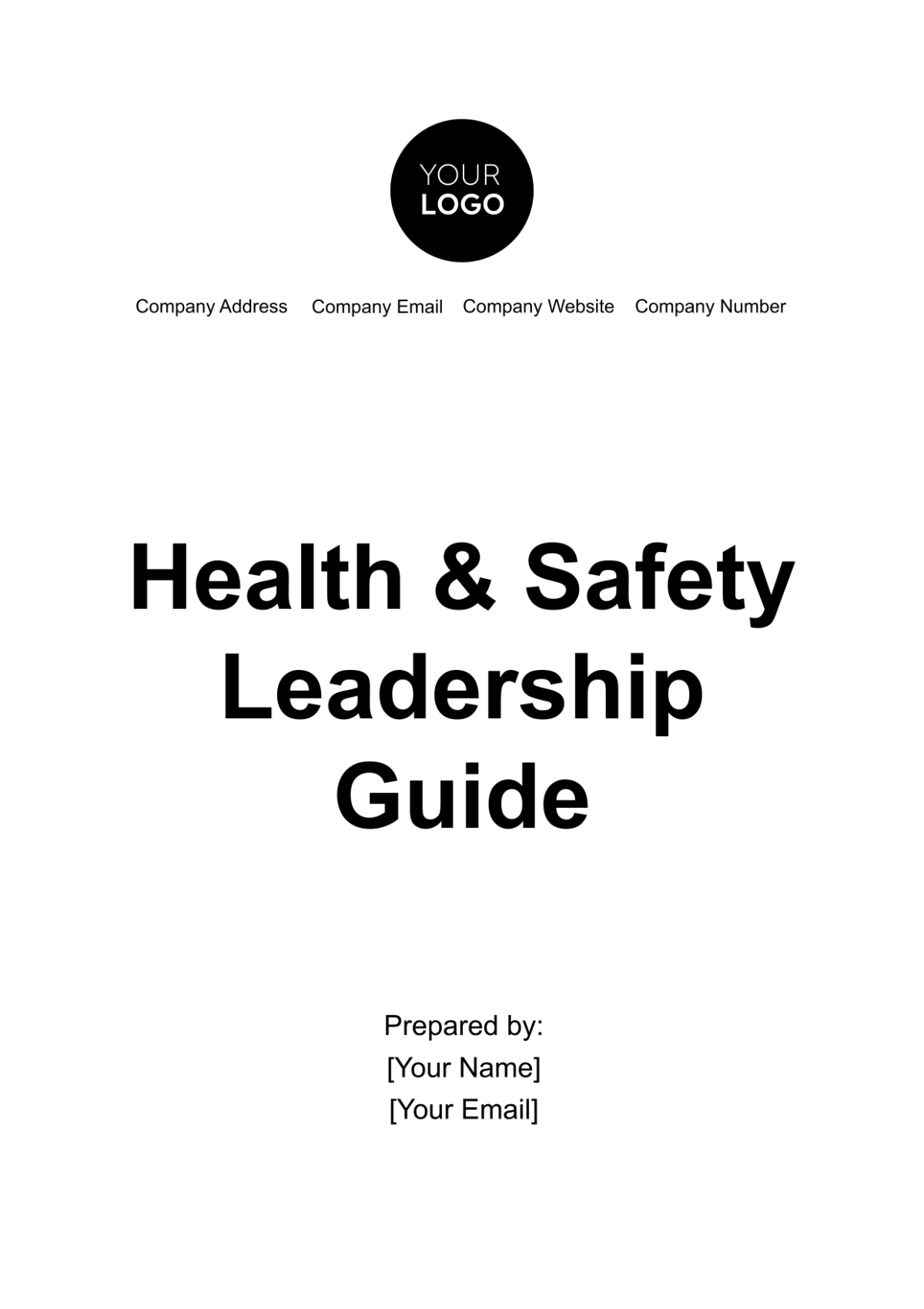 Health & Safety Leadership Guide Template