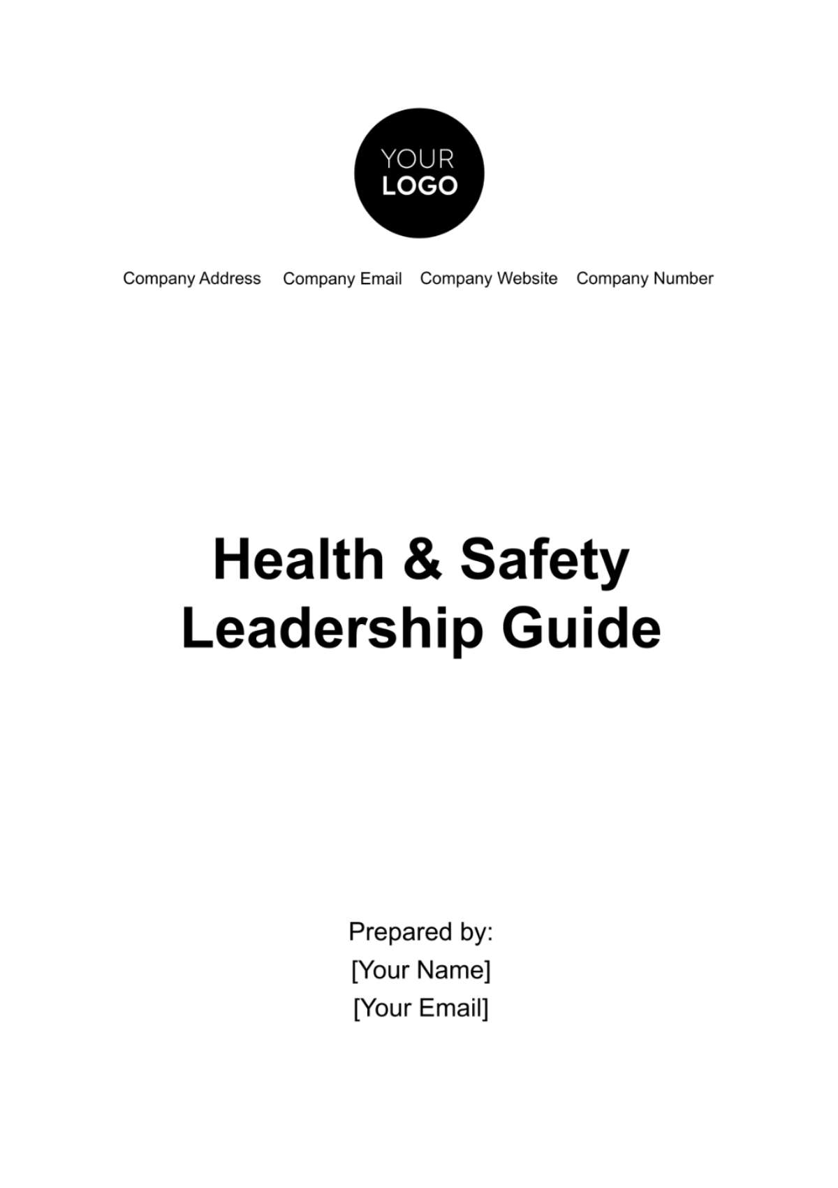 Health & Safety Leadership Guide Template - Edit Online & Download