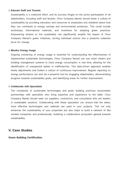 Free Real Estate Implementing Sustainable Technologies Guide Template to Edit Online