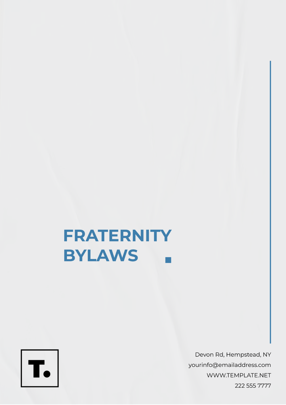 Fraternity Bylaws Template - Edit Online & Download