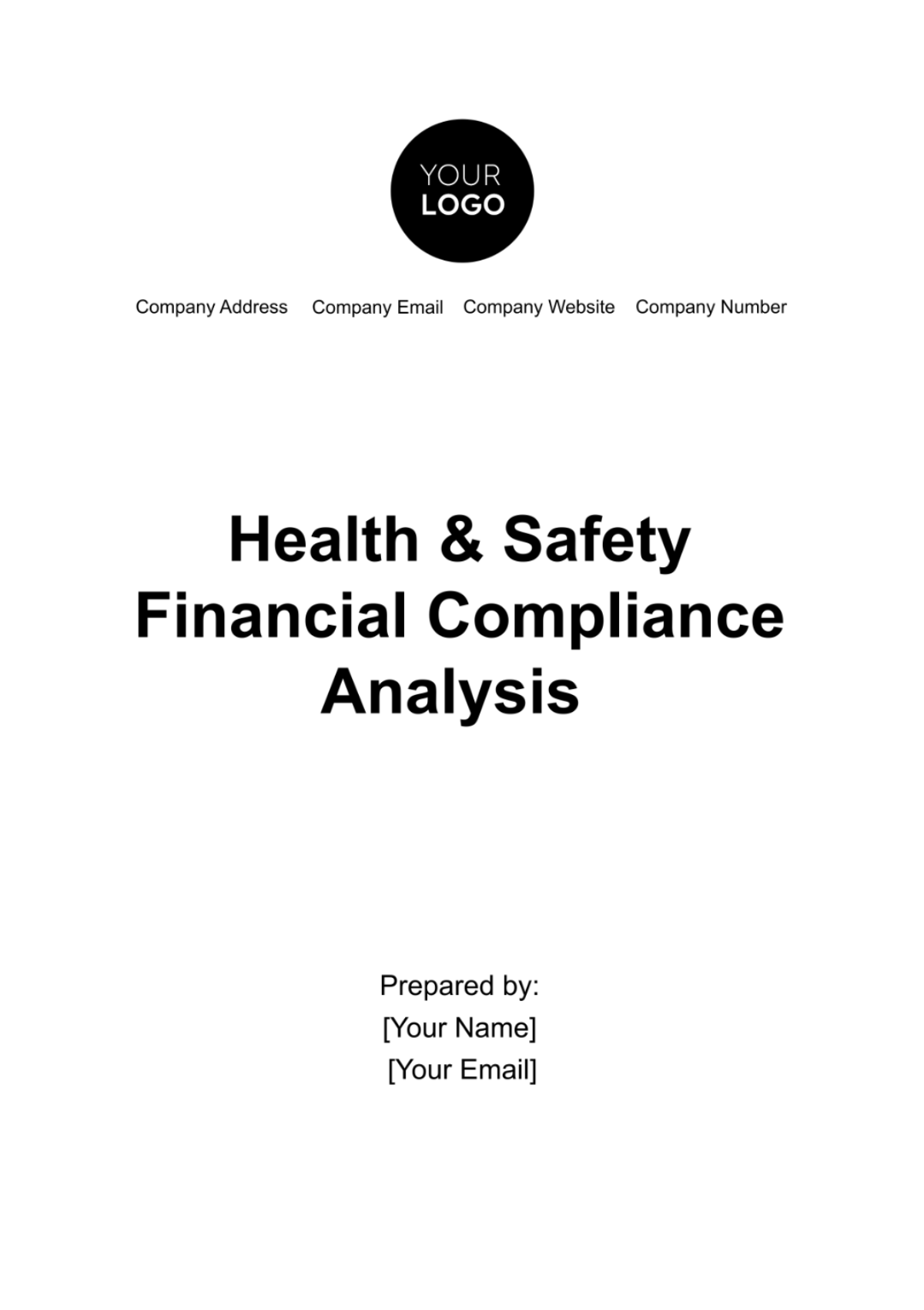 Health & Safety Financial Compliance Analysis Template