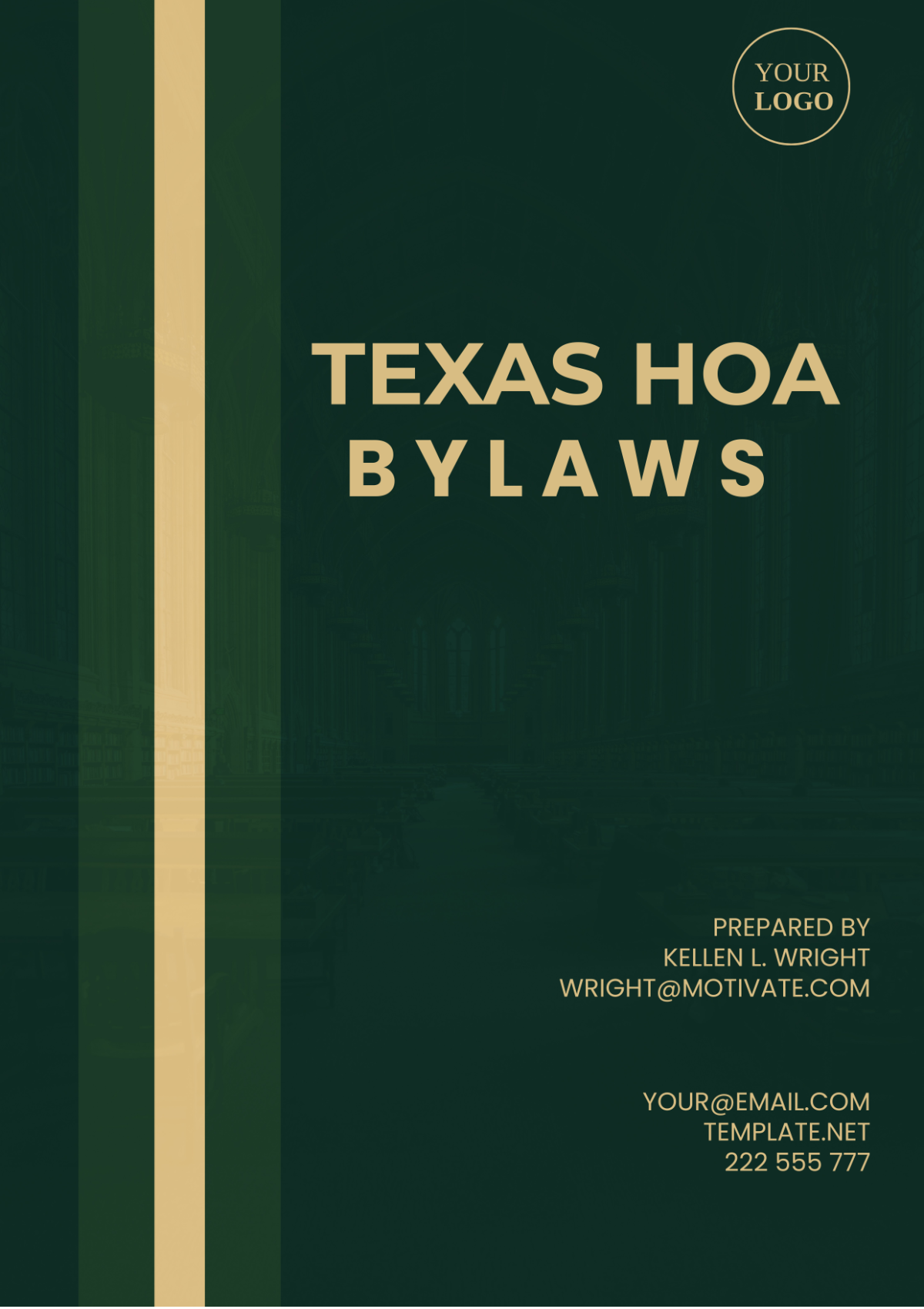 Texas Hoa Bylaws Template