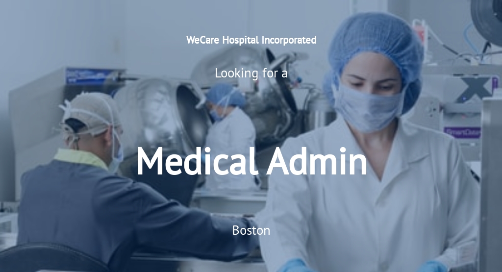 Free Medical Admin Job Ad/Description Template.jpe