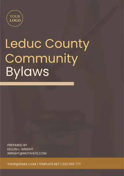Free Leduc County Bylaws Template to Edit Online