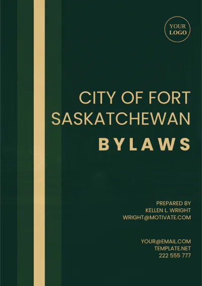 Free City Of Fort Saskatchewan Bylaws Template to Edit Online