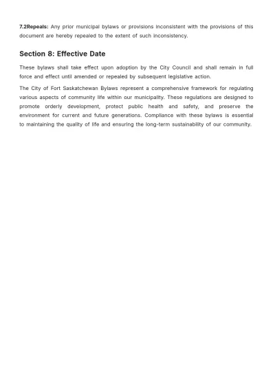 Free City Of Fort Saskatchewan Bylaws Template to Edit Online