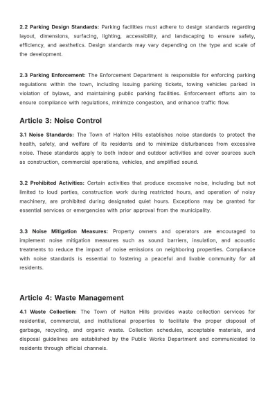 Free Town Of Halton Hills Bylaws Template to Edit Online