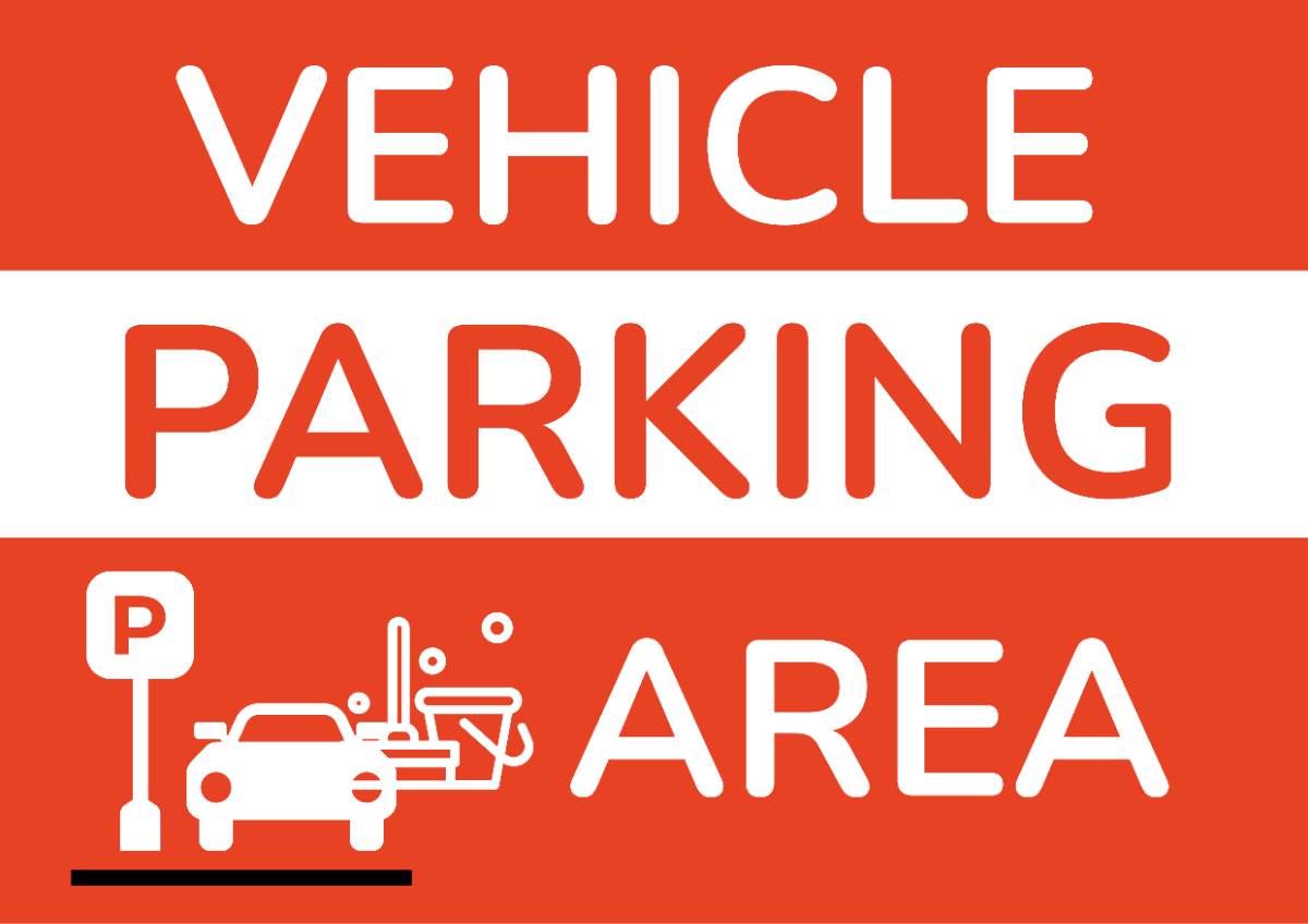 Free Cleaning Service Vehicle Parking Sign Template