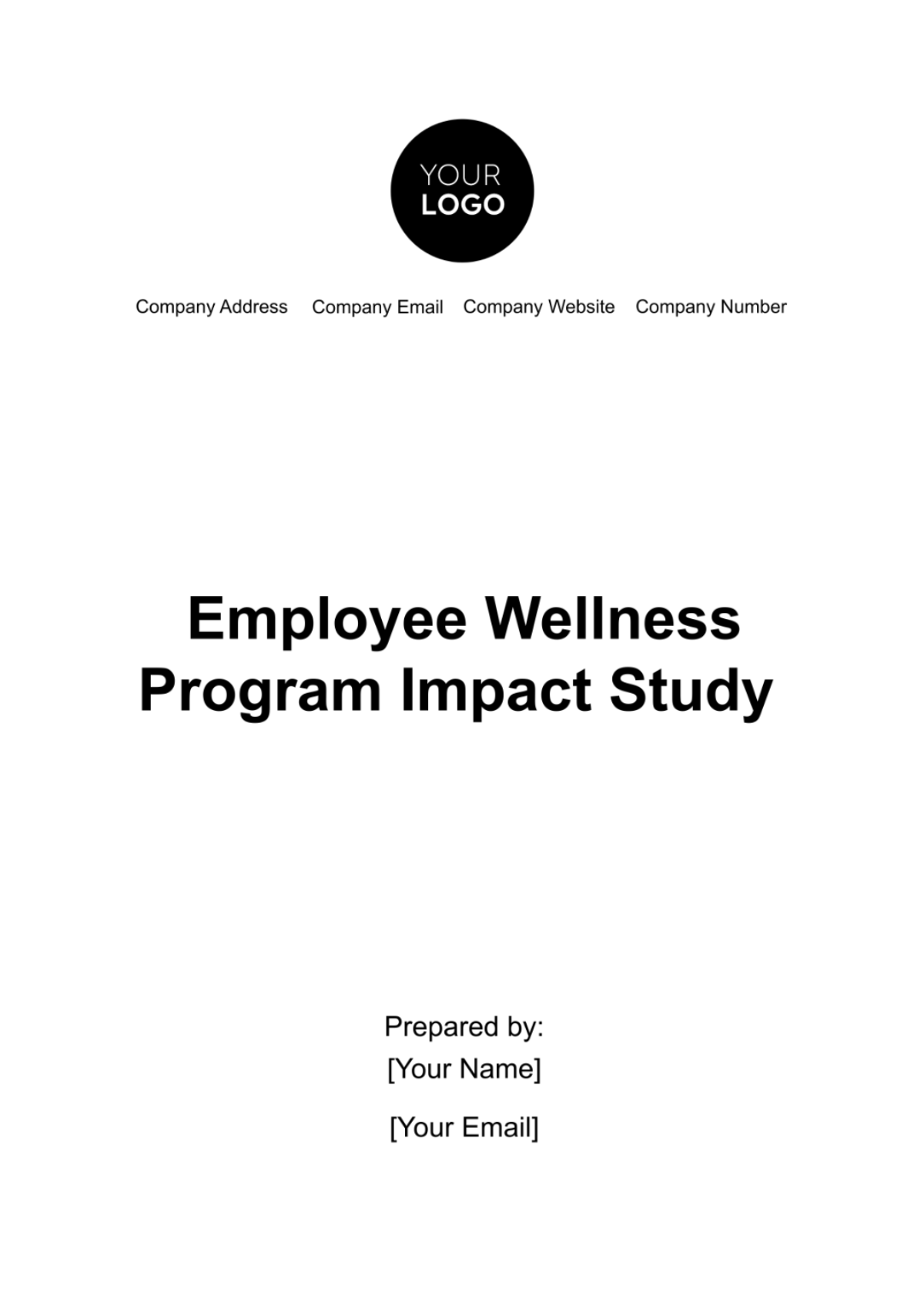 Employee Wellness Program Impact Study Template