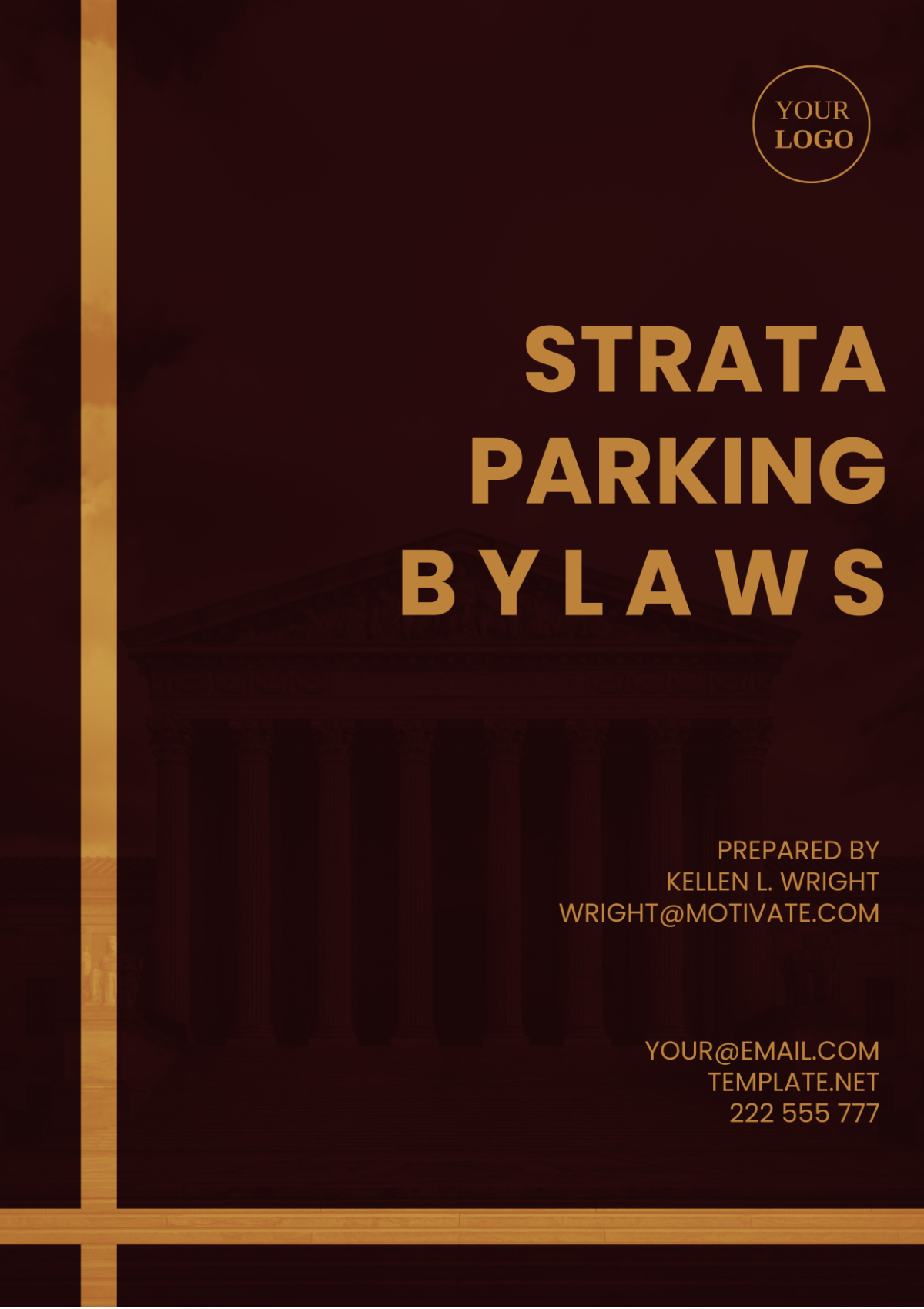 Strata Parking Bylaws Template