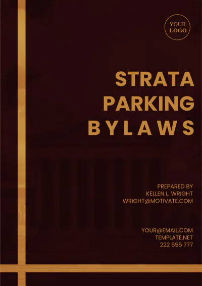 Free Strata Parking Bylaws Template to Edit Online