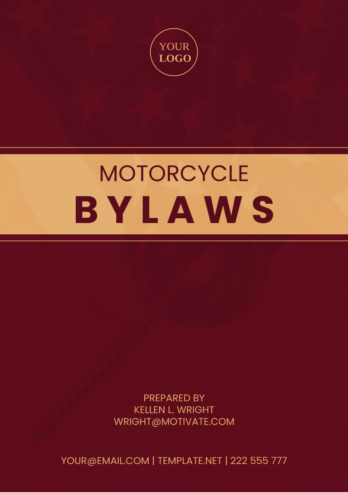 Motorcycle Bylaws Template